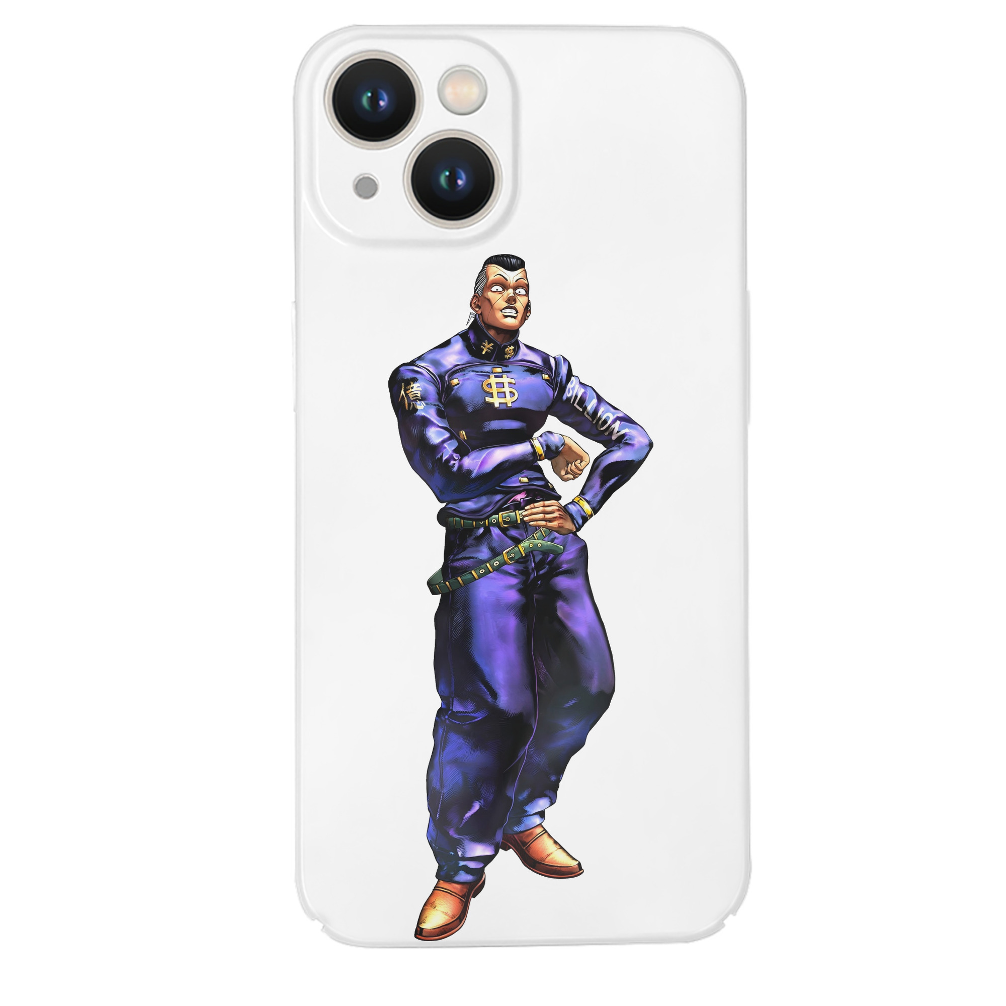 （画像用） ジョジョの奇妙な冒険 虹村億泰 にじむら おくやす JoJo's Bizarre Adventure Nijimura Okuyasu 【iPhone 14シリーズ対応】ハードケース